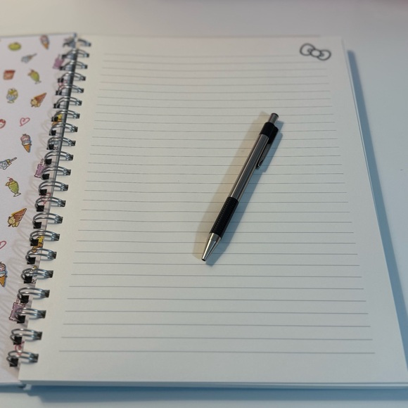 Sanrio Hello Kitty Spiral hardcover Notebook with Cute Sticky Tabs - Picture 5 of 8